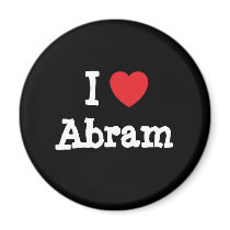 I love Abram heart custom personalised