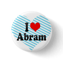 I love Abram Pinback Button