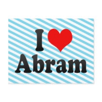 I love Abram Postcard