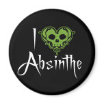 I Love Absinthe Magnets