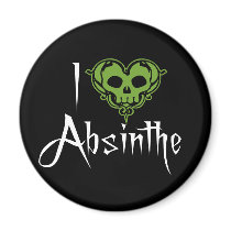 I Love Absinthe Magnets