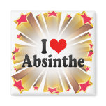 I Love Absinthe Refrigerator Magnet