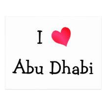 I Love Abu Dhabi Post Card