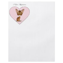 I Love Abyssinians Personalized Flyer