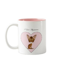 I Love Abyssinians Coffee Mugs