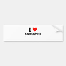 I Love Accounting Bumper Stickers