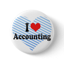 I Love Accounting Pin