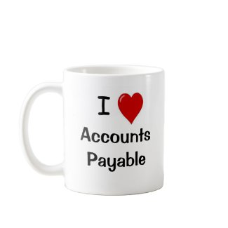 I Love Accounts Payable - Double Sided mug