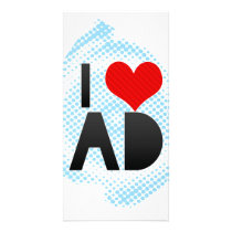I Love AD Custom Photo Card