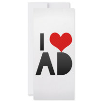 I Love AD Rack Cards