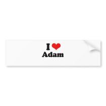 I Love Adam   Bumper Sticker
