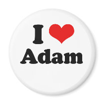 I Love Adam   Refrigerator Magnet