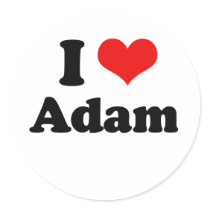I Love Adam   Stickers