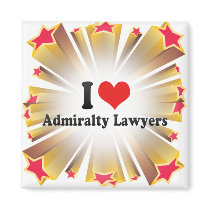 I Love Admiralty Lawyers Fridge Magnets