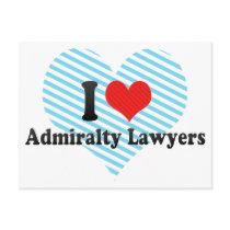 I Love Admiralty Lawyers Post Card