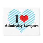 I Love Admiralty Lawyers postcards
