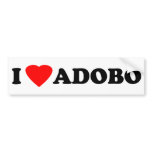 I Love Adobo bumper stickers