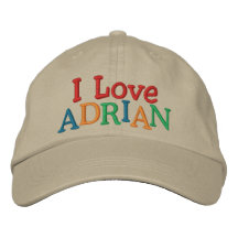 I LOVE ADRIAN Cap by SRF Embroidered Baseball Cap