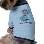 I Love Aerobics Dog Tshirt