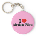 I Love Aeroplane Pilots keychains