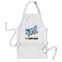 I Love Aeroplanes Apron