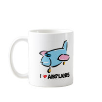 I Love Aeroplanes Mug