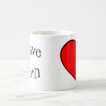I Love Aeryn Heart mugs