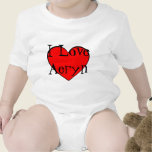 I Love Aeryn Heart t-shirts