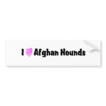 I Love Afghan Hounds bumper stickers
