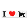 I Love Afghan Hounds Bumper Sticker