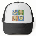 I Love Afghan Hounds hats