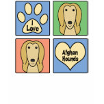 I Love Afghan Hounds t-shirts