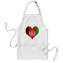 I Love Afghanistan Aprons
