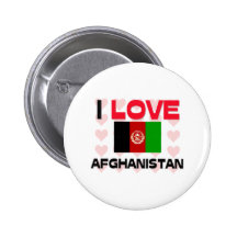 I Love Afghanistan Button
