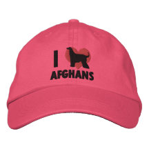 I Love Afghans Embroidered Hat