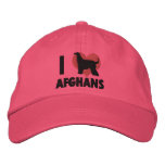 I Love Afghans Embroidered Hat embroidered hats