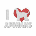 I Love Afghans embroidered shirts