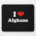 I Love Afghans mousepads