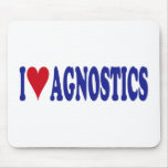 I Love Agnostics Mousepads