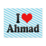 I love Ahmad Post Card
