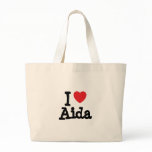I love Aida heart T-Shirt bags