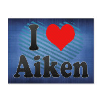 I Love Aiken, United States Postcards