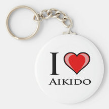 I Love Aikido Key Chain