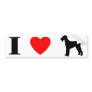 I Love Airedale Terriers Bumper Sticker