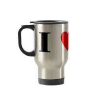 I Love Airedale Terriers Travel Mug