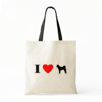 I Love Akitas Bag