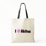 I Love Akitas bags