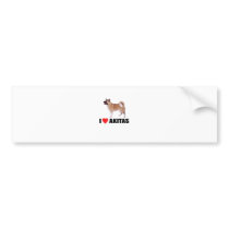 I Love Akitas Bumper Sticker