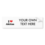 I Love Akitas bumper stickers