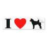 I Love Akitas Bumper Sticker